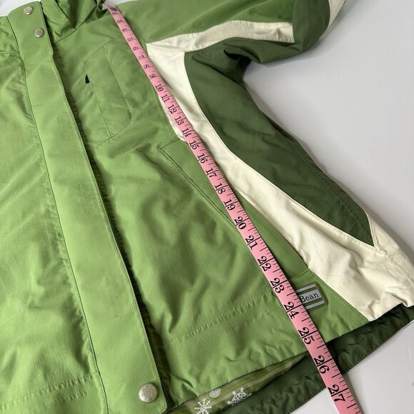 Vintage LL Bean Jacket Womens Sz S Green 3-in-1 Outer Shell Only Ripstop Outdoor - Picture 9 of 16